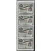 Image 1 : Uncut Sheet of (4) State of Louisiana Baby Bond Obsolete Notes