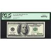 Image 1 : 2001 $100 Federal Reserve STAR Note PCGS Gem New 66PPQ