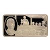 Image 1 : 500 Grain Sterling Silver Franklin Mint 100 Greatest Americans Ingot