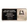 Image 2 : 500 Grain Sterling Silver Franklin Mint 100 Greatest Americans Ingot