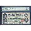 Image 1 : 1863 $5 Legal Tender Note Fr.63a PMG Gem Uncirculated 65EPQ