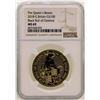 Image 1 : 2018 Great Britain 100 Pounds Black Bull of Clarence Gold Coin NGC MS69