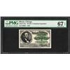 Image 1 : 1893 World's Columbian Exposition Ticket Lincoln PMG Superb Gem Uncirculated 67E