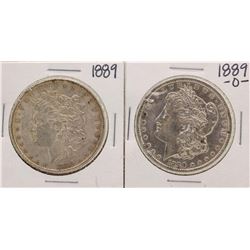 Lot of 1889-O & 1889 $1 Morgan Silver Dollar Coins