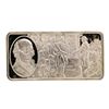 500 Grain Sterling Silver Franklin Mint 100 Greatest Americans Ingot