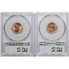 Image 2 : Lot of 1955 & 1955-D Lincoln Wheat Cent Coins PCGS MS65RD