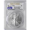 Image 1 : 2016 $1 American Silver Eagle Coin PCGS MS70 First Strike