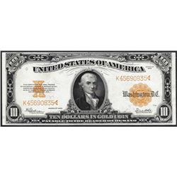 1922 $10 Gold Certificate Note