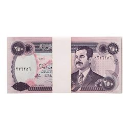 Lot of (50) Iraqi 250 Dinars Saddam Hussein Notes