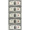 Lot of (5) 1953 $2 Legal Tender Notes