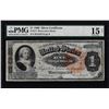 Image 1 : 1886 $1 Martha Washington Silver Certificate Note Fr.217 PMG Choice Fine 15 Net