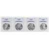 Lot of (4) 1987 $1 American Silver Eagle Coins PCGS MS69