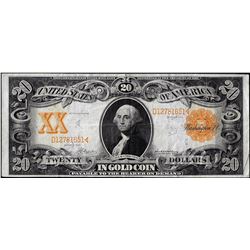 1906 $20 Gold Certificate Note