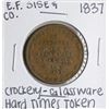 Image 1 : 1837 Crockery - Glassware Hard Times Token