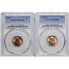 Image 1 : Lot of 1955 & 1955-D Lincoln Wheat Cent Coins PCGS MS65RD