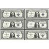 Image 1 : Lot of (6) 1957 $1 Silver Certificate Notes