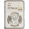 Image 1 : 1900 $1 Morgan Silver Dollar Coin NGC MS63