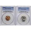 Image 1 : Lot of 1949-S Lincoln Wheat Cent & 1949-S Jefferson Nickel Coins PCGS MS66