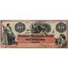 Image 1 : 1864 $10 Farmers and Merchants Bank Elkton, MD Obsolete Note