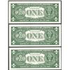 Image 2 : Lot of (3) Consecutive 1957B $1 Silver Certificate Notes