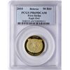 Image 1 : 2010 Belarus 50 Roubles Eagle Owl Gold Coin w/ Diamond Eyes PCGS PR69DCAM