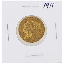 1911 $5 Indian Head Half Eagle Gold Coin