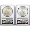 Image 2 : Lot of (2) 1948 Mexico 5 Pesos Cuauhtemoc Silver Coins NGC MS64