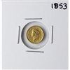 Image 1 : 1853 $1 Liberty Head Gold Dollar Coin