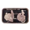 Image 1 : 1974 Thanksgiving Madison Mint 1 oz .999 Fine Silver Art Bar