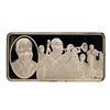 Image 1 : 500 Grain Sterling Silver Franklin Mint 100 Greatest Americans Ingot