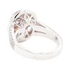 Image 3 : 14KT White Gold 3.62 ctw Morganite and Diamond Ring