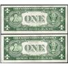 Image 2 : Lot of (2) Consecutive 1935D $1 Silver Certificate Notes