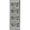 Image 1 : Uncut Sheet of (4) State of Louisiana Baby Bond Obsolete Notes