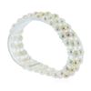 Image 2 : Unique Fashion 3 Row Cultured White Pearl Bracelet