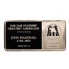 Image 2 : 500 Grain Sterling Silver Franklin Mint 100 Greatest Americans Ingot