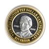 Image 1 : .999 Silver Riverside Resort Casino Laughlin, NV $10 Limited Edition Gaming Toke