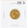 Image 1 : 1914-D $2 1/2 Indian Head Quarter Eagle Gold Coin
