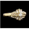 Image 2 : 10KT Yellow Gold 0.65 ctw Diamond Ring