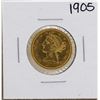 1905 $5 Liberty Head Half Eagle Gold Coin