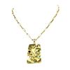 Image 1 : 18KT Yellow Gold Medallion Pendant with Chain