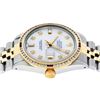 Image 4 : Rolex Mens Two Tone 14K MOP Ruby Diamond Channel Set Datejust Watch