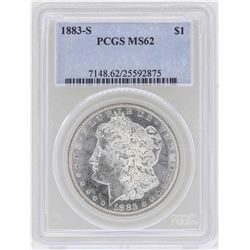 1883-S $1 Morgan Silver Dollar Coin PCGS MS62