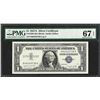 Image 1 : 1957A $1 Silver Certificate Note Fr.1620 PMG Superb Gem Uncirculated 67EPQ