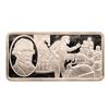 Image 1 : 500 Grain Sterling Silver Franklin Mint 100 Greatest Americans Ingot