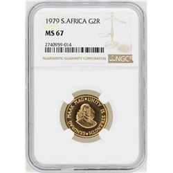 1979 South Africa 2 Krugerrand Gold Coin NGC MS67