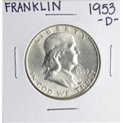 1953-D Franklin Half Dollar Coin