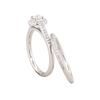 Image 3 : 14KT White Gold 0.46 ctw Diamond Wedding Ring Set