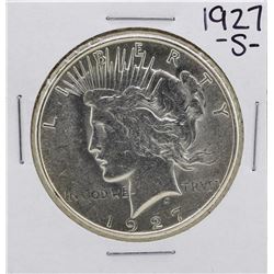 1927-S $1 Peace Silver Dollar Coin