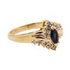 Image 1 : 0.27 ctw Sapphire and Diamond Ring - 14KT Yellow Gold