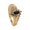 Image 4 : 0.27 ctw Sapphire and Diamond Ring - 14KT Yellow Gold